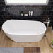 ALFI brand AB8826 68 Inch White Oval Acrylic Free Standing Soaking Bathtub Bathtub ALFI Brand 