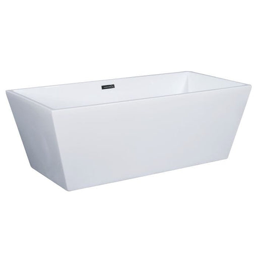 ALFI brand AB8832 67 Inch White Rectangular Acrylic Free Standing Soaking Bathtub Bathtub ALFI Brand 