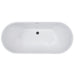 ALFI brand AB8838 59 Inch White Oval Acrylic Free Standing Soaking Bathtub Bathtub ALFI Brand 