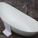 ALFI brand AB9951 73" White Solid Surface Smooth Resin Soaking Slipper Bathtub Bathtub ALFI Brand 