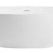 ALFI brand AB9975 59" White Oval Solid Surface Resin Soaking Bathtub Bathtub ALFI Brand 