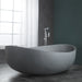 ALFI brand ABCO63TUB 63" Solid Concrete Gray Matte Oval Bathtub Bathtub ALFI Brand 