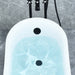 Altair - Fandi 64" x 28" Acrylic Clawfoot Soaking Bathtub in Glossy White with Matte Black Drain and Overflow Bathtub Altair 