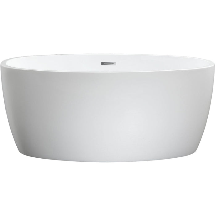 Altair - Jolie 55" x 32" Freestanding Soaking Acrylic Bathtub Bathtub Altair 