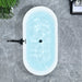 Altair - Kaprun 59" x 30" Flatbottom Freestanding Acrylic Soaking Bathtub in Glossy White with Drain and Overflow Bathtub Altair 