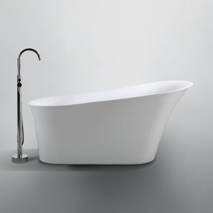 Arezzo 67 inch Freestanding Bathtub in Glossy White Bathtub Bellaterra Home 