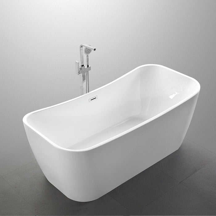 Arles 67 inch Freestanding Bathtub in White Bathtub Bellaterra Home 