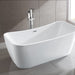 Arles 67 inch Freestanding Bathtub in White Bathtub Bellaterra Home 