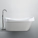 Barletta 69 inch Freestanding Bathtub in Glossy White Bathtub Bellaterra Home 