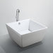 Bologna 47 inch Freestanding Bathtub in Glossy White Bathtub Bellaterra Home 