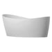 Dune 59" x 32" Freestanding Soaking Solid Surface Bathtub Bathtub Clarke Products 
