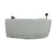 EAGO AM161-R 59" Single Person Corner White Acrylic Whirlpool BathTub Bathtub EAGO 