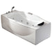 EAGO AM189ETL-L 6 ft Right Drain Acrylic White Whirlpool Bathtub w Fixtures Bathtub EAGO 