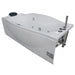 EAGO AM189ETL-R 6 ft Left Drain Acrylic White Whirlpool Bathtub w Fixtures Bathtub EAGO 