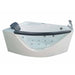 EAGO AM198ETL-R 5 ft Clear Rounded Right Corner Acrylic Whirlpool Bathtub Bathtub EAGO 