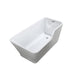 Florence 59 inch Freestanding Bathtub in Glossy White Bathtub Bellaterra Home 