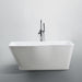 Florence 59 inch Freestanding Bathtub in Glossy White Bathtub Bellaterra Home 