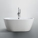 Genoa 59 inch Freestanding Bathtub in Glossy White Bathtub Bellaterra Home 