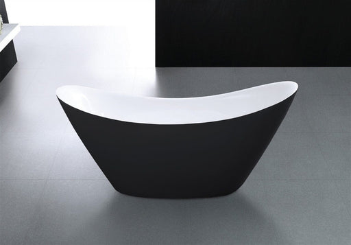 Kube Luna 68" Free Standing Bathtub-BLACK Freestanding KubeBath 