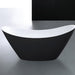 Kube Luna 68" Free Standing Bathtub-BLACK Freestanding KubeBath 