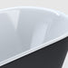 Kube Ovale 59'' Freestanding Bathtub - BLACK Freestanding KubeBath 