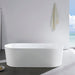 Kube Ovale 59'' White Free Standing Bathtub Freestanding KubeBath 
