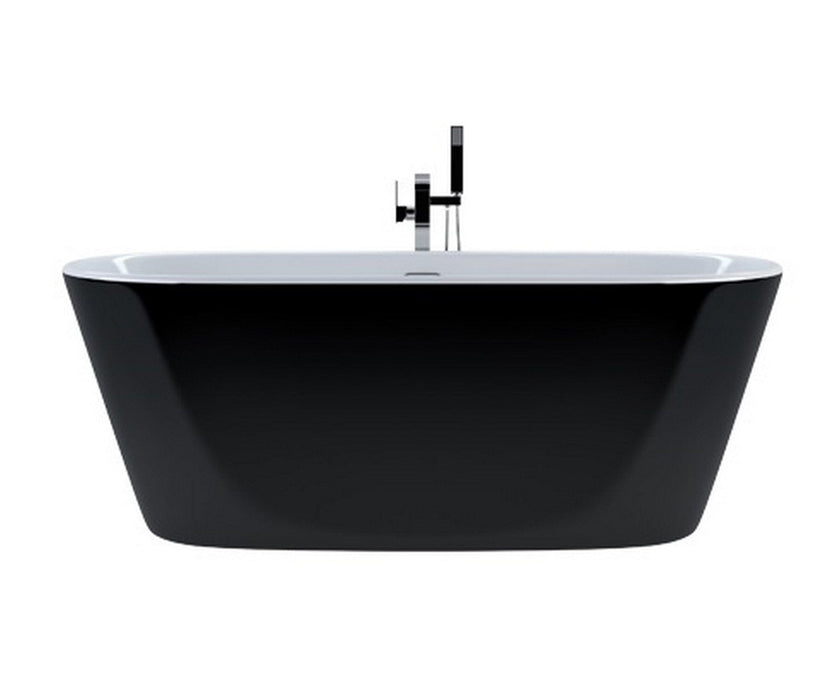 Kube Ovale 67'' Freestanding Bathtub - BLACK Freestanding KubeBath 