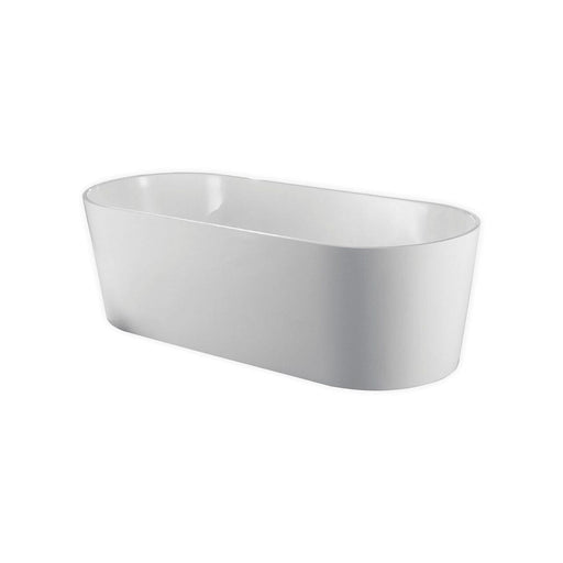 Kube Ovale 67'' White Free Standing Bathtub Freestanding KubeBath 