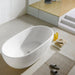 Kube VERNICE 67" Freestanding Bathtub - Matte White Freestanding KubeBath 