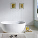 Kube VERNICE 67" Freestanding Bathtub - Matte White Freestanding KubeBath 