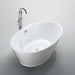 Lecce 67 inch Freestanding Bathtub in Glossy White Bathtub Bellaterra Home 