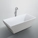 Messina 71 inch Freestanding Bathtub in Glossy White Bathtub Bellaterra Home 