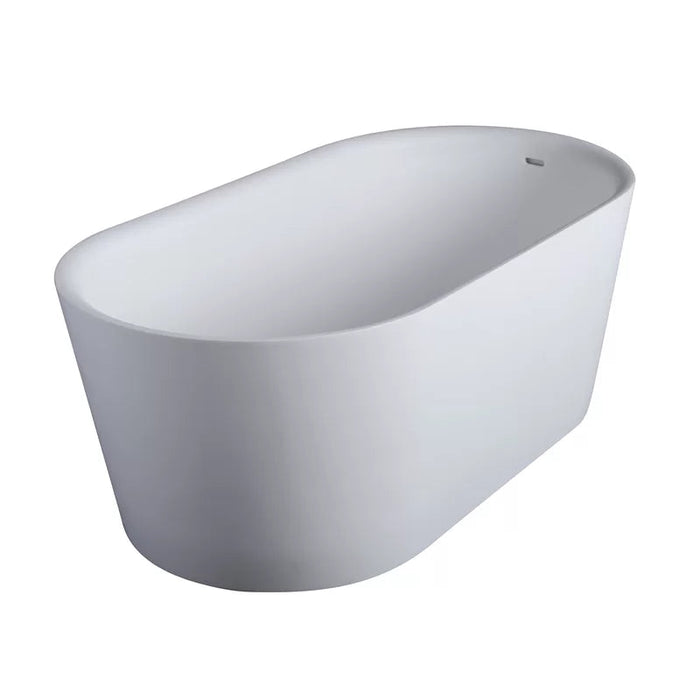 Ofuro 55" x 28" Freestanding Soaking Solid Surface Bathtub Bathtub Clarke Products 