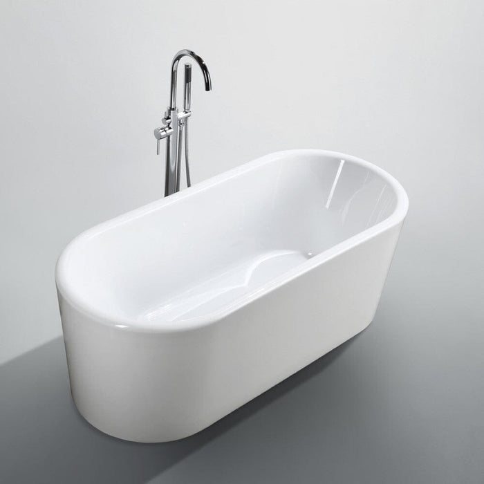 Padua 63 inch Freestanding Bathtub in Glossy White Bathtub Bellaterra Home 
