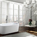 Padua 63 inch Freestanding Bathtub in Glossy White Bathtub Bellaterra Home 