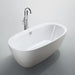 Palermo 67 inch Freestanding Bathtub in Glossy White Bathtub Bellaterra Home 