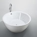 Pescara 59 inch Freestanding Bathtub in Glossy White Bathtub Bellaterra Home 