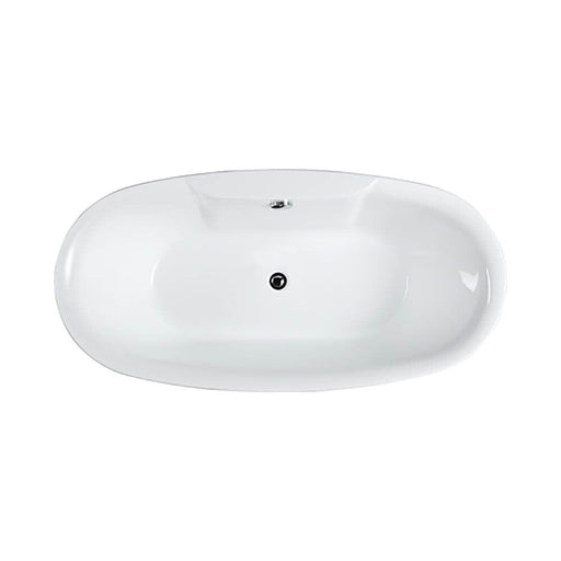 Pisa 63 inch Freestanding Bathtub in Glossy White Bathtub Bellaterra Home 