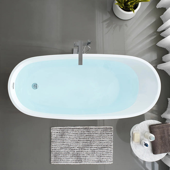 Sublime 67" Single Slipper Freestanding Bathtub Bathtub Swiss Madison 